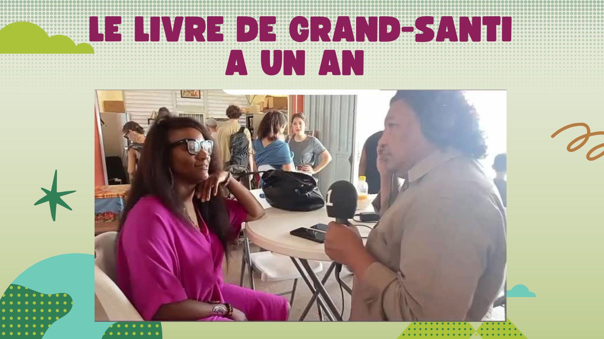 Fêtons  le premier anniversaire de la parution du livre Grand-Santi, une Terre d'Afrique en Guyane rédigé par la sociologue Doris Mandouélé